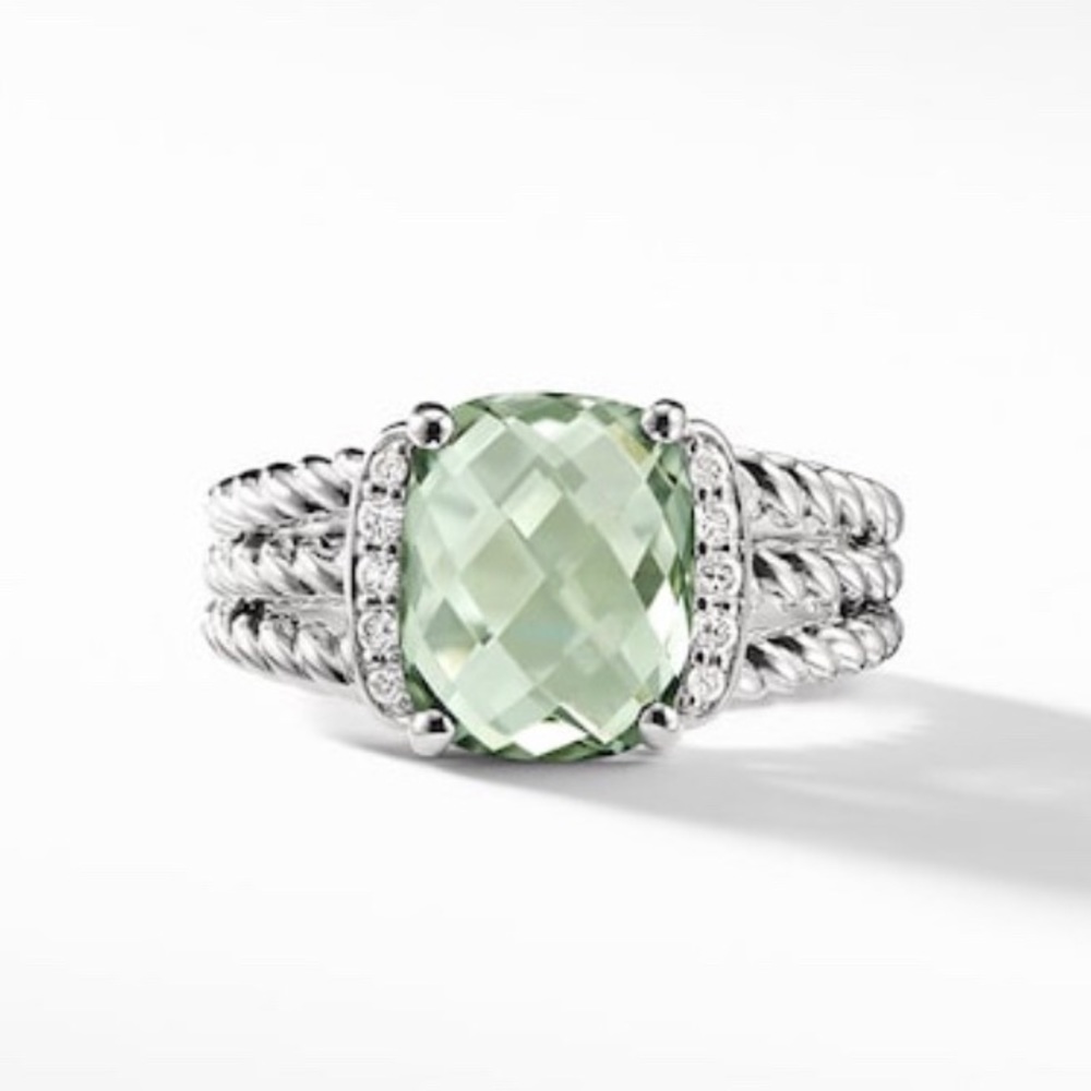 David Yurman Petite Wheaton Ring Prasiolite 4